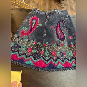 Vintage Dolce & Gabbana pencil denim skirt